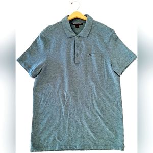 Michael Kors Charcoal/Gray Embroider Pocket Short Sleeves Polo - Large - EUC